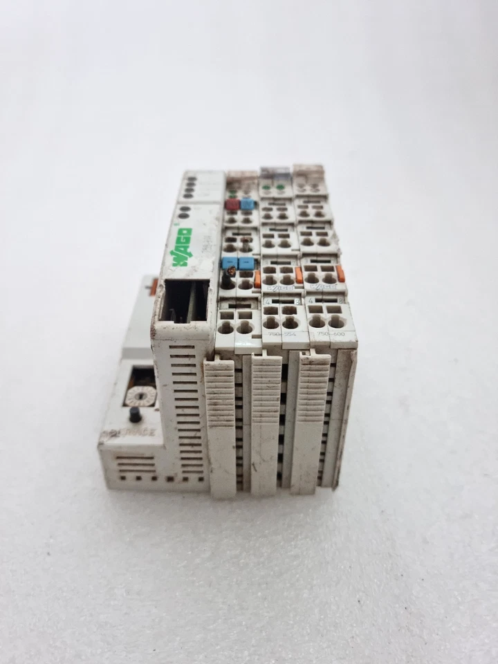 For Parts Wago 750-319 Coupler With 750-554 Analog Output & 750-600 End Module